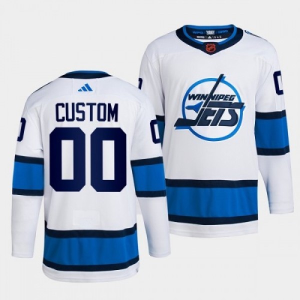 Winnipeg Jets Men's Custom adidas Reverse Ret...