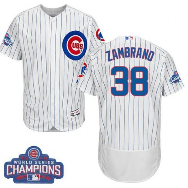 Chicago Cubs #38 Carlos Zambrano White Flexbase Au...