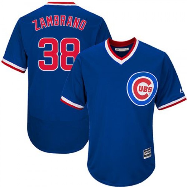 Chicago Cubs #38 Carlos Zambrano Blue Flexbase Aut...