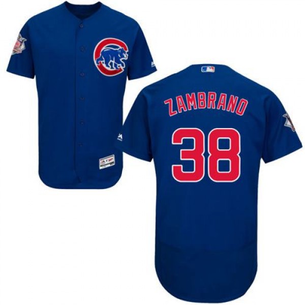 Chicago Cubs #38 Carlos Zambrano Blue Flexbase Aut...