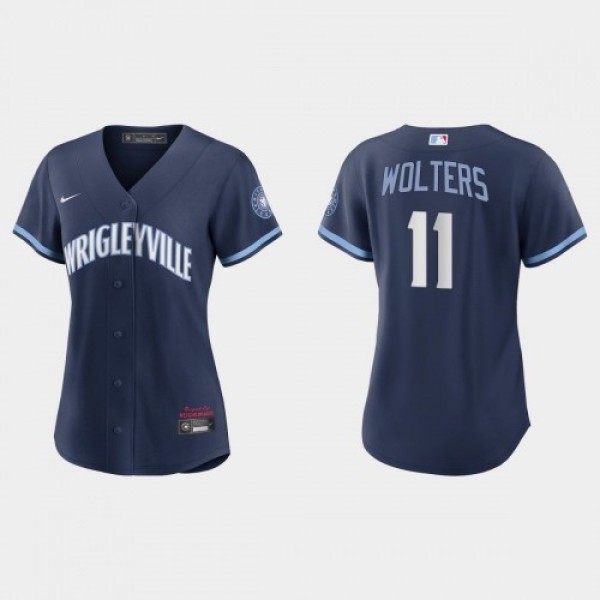 Chicago Chicago Cubs #11 Tony Wolters Women's...