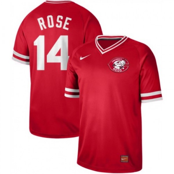 Nike Cincinnati Reds #14 Pete Rose Red Authentic C...