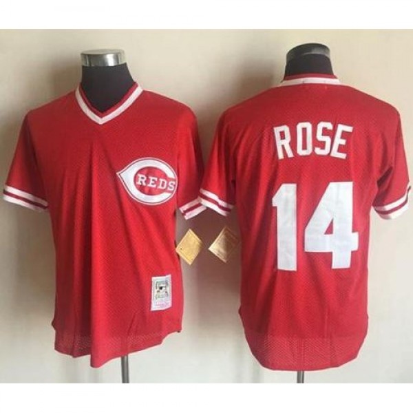 Mitchell And Ness Cincinnati Reds #14 Pete Rose Re...