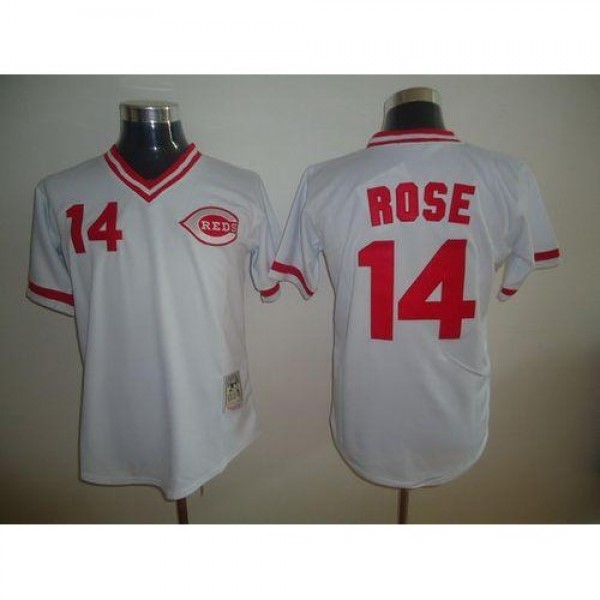 Mitchell and Ness Cincinnati Reds #14 Pete Rose St...