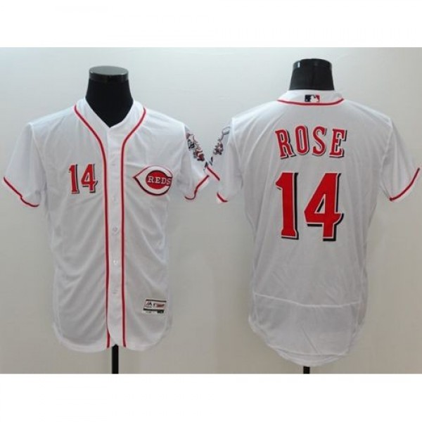 Cincinnati Reds #14 Pete Rose White Flexbase Authe...