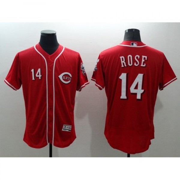 Cincinnati Reds #14 Pete Rose Red Flexbase Authent...