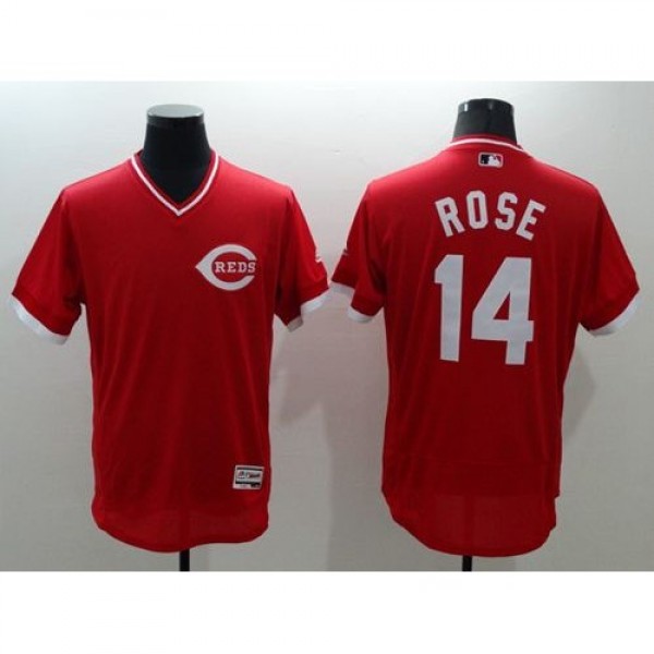 Cincinnati Reds #14 Pete Rose Red Flexbase Authent...