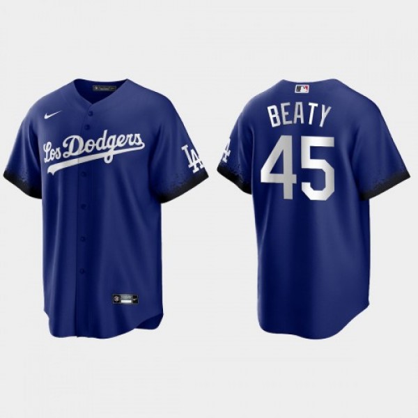 Los Angeles Los Angeles Dodgers #45 Matt Beaty Nik...