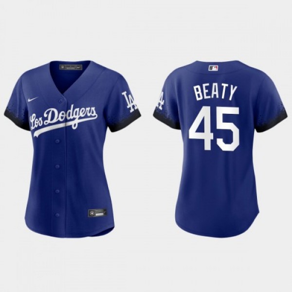 Los Angeles Los Angeles Dodgers #45 Matt Beaty Nik...