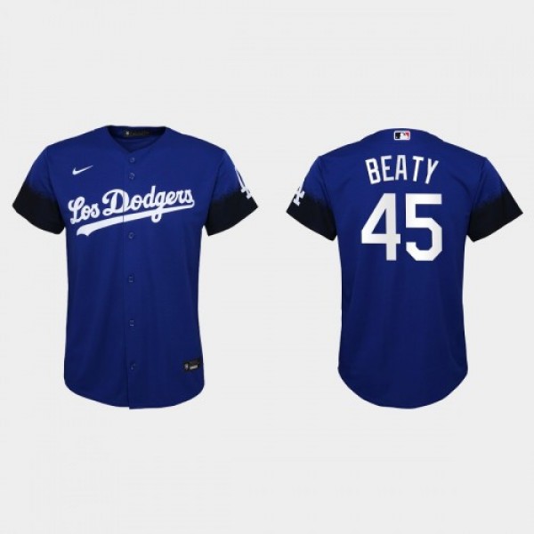 Los Angeles Los Angeles Dodgers #45 Matt Beaty Nik...