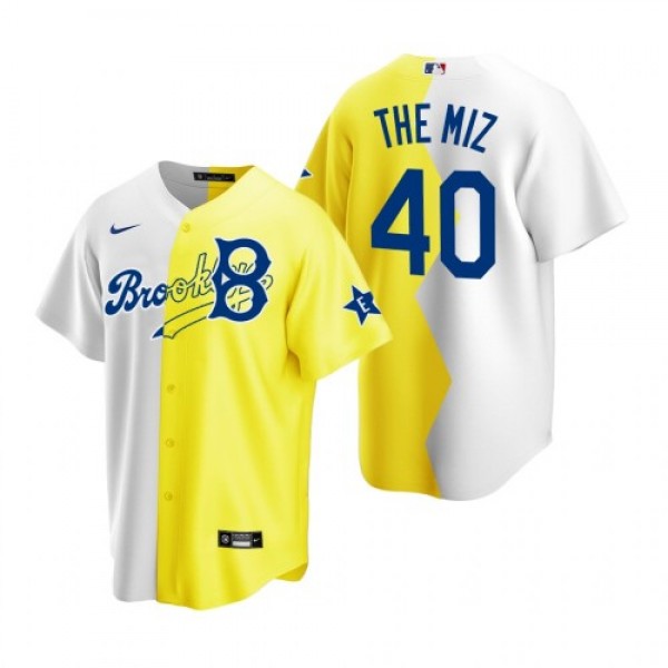 Los Angeles Los Angeles Dodgers #40 The Miz White ...