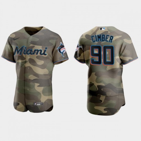 Miami Miami Marlins #90 Adam Cimber Men's Nik...