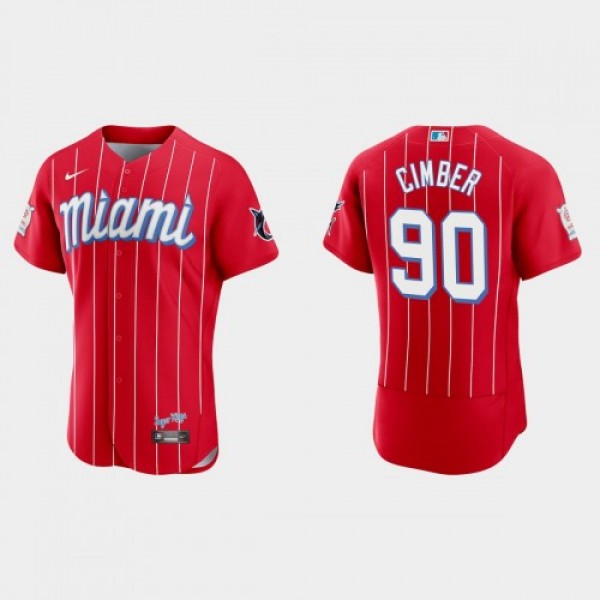 Miami Miami Marlins #90 Adam Cimber Men's Nik...