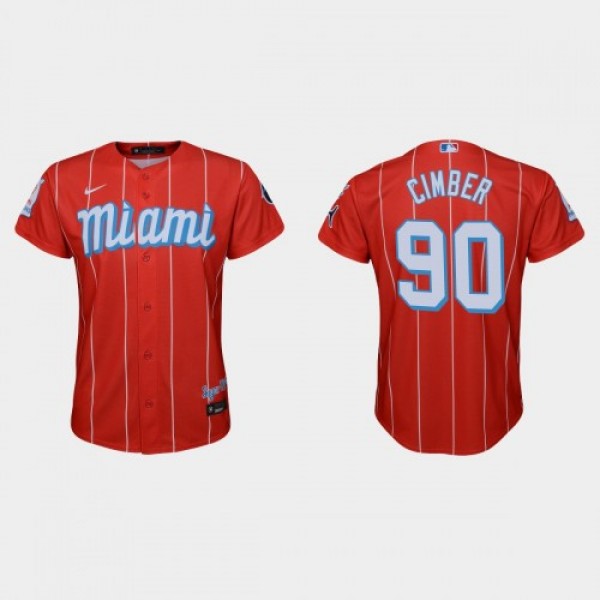 Miami Miami Marlins #90 Adam Cimber Youth Nike 202...