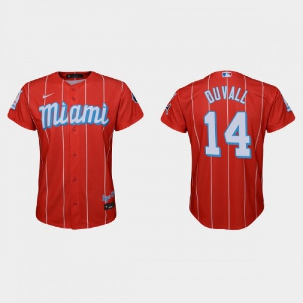 Miami Miami Marlins #14 Adam Duvall Youth Nike 202...