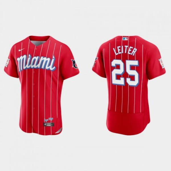 Miami Miami Marlins #25 Al Leiter Men's Nike ...