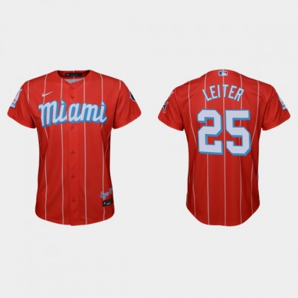 Miami Miami Marlins #25 Al Leiter Youth Nike 2021 ...