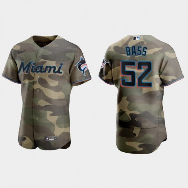 Miami Miami Marlins #52 Anthony Bass Men's Ni...