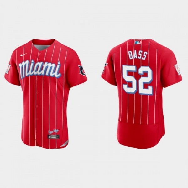 Miami Miami Marlins #52 Anthony Bass Men's Ni...