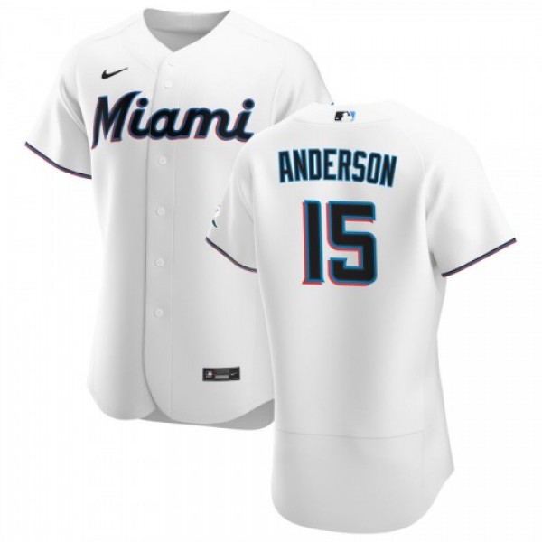 Miami Miami Marlins #15 Brian Anderson Men's ...