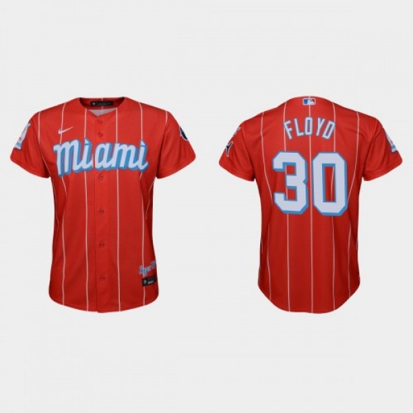 Miami Miami Marlins #30 Cliff Floyd Youth Nike 202...