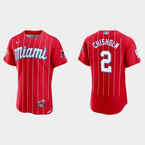 Miami Miami Marlins #2 Jazz Chisholm Jr. Men'...