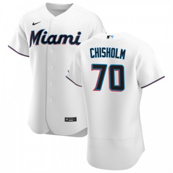 Miami Miami Marlins #70 Jazz Chisholm Men's N...