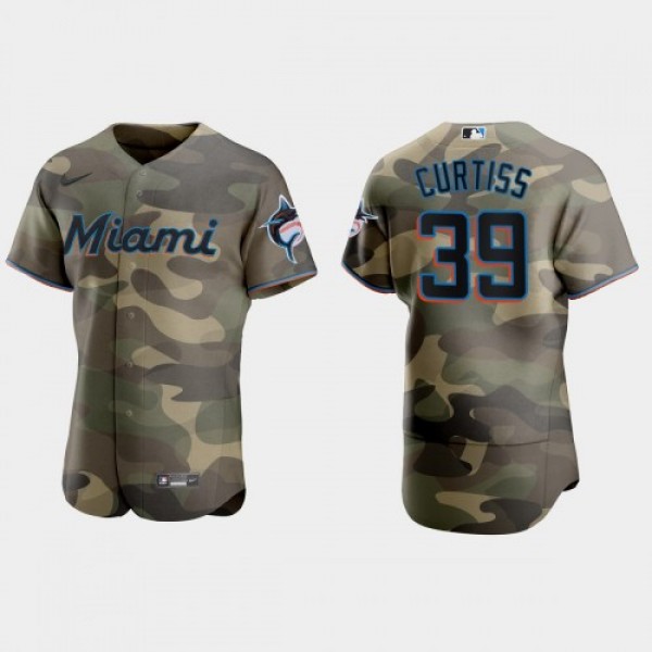 Miami Miami Marlins #39 John Curtiss Men's Ni...