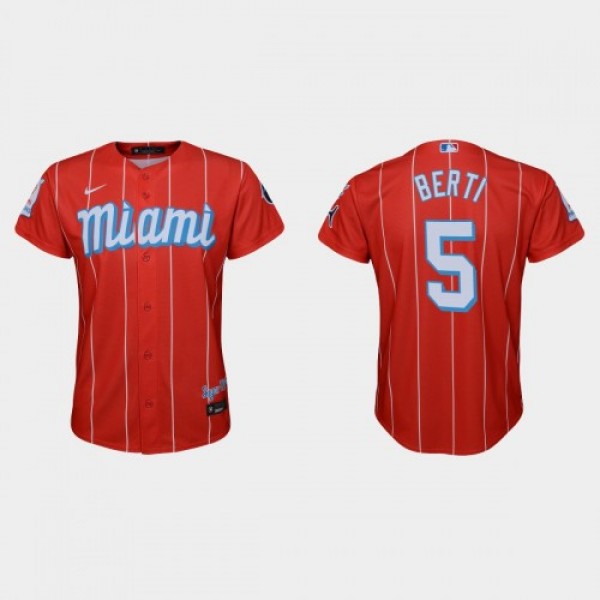 Miami Miami Marlins #5 Jon Berti Youth Nike 2021 C...