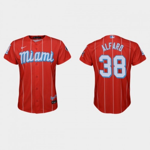 Miami Miami Marlins #38 Jorge Alfaro Youth Nike 20...