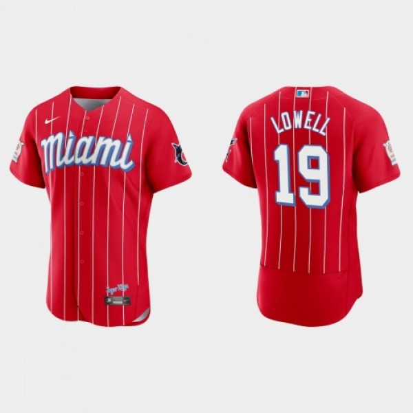 Miami Miami Marlins #19 Mike Lowell Men's Nik...