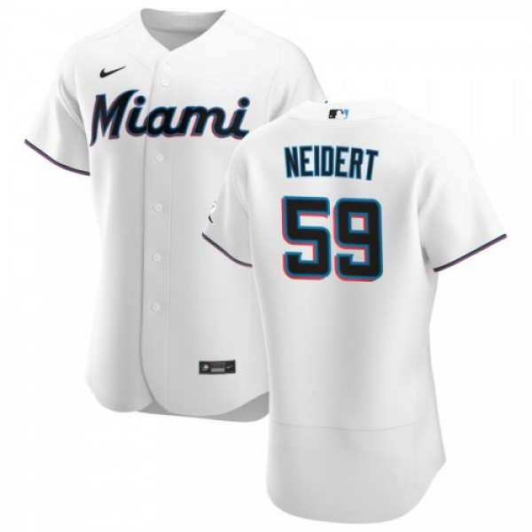 Miami Miami Marlins #59 Nick Neidert Men's Ni...