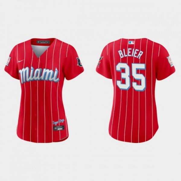 Miami Miami Marlins #35 Richard Bleier Women'...