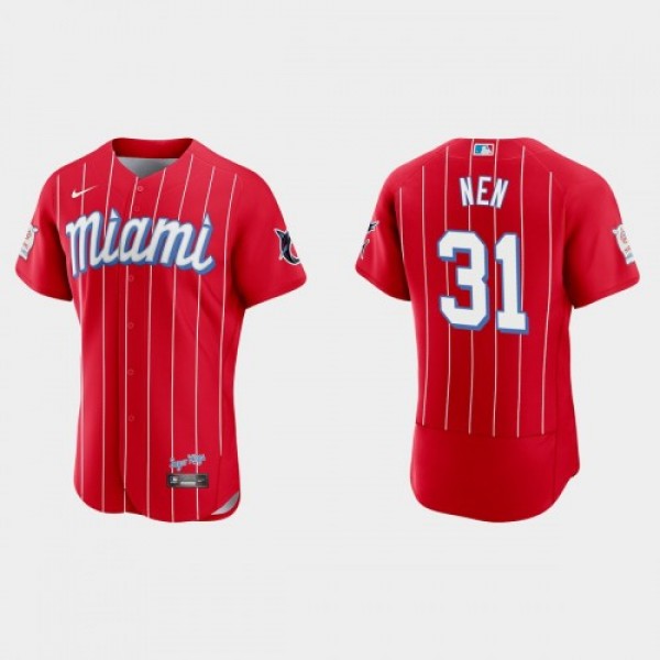 Miami Miami Marlins #31 Robb Nen Men's Nike 2...