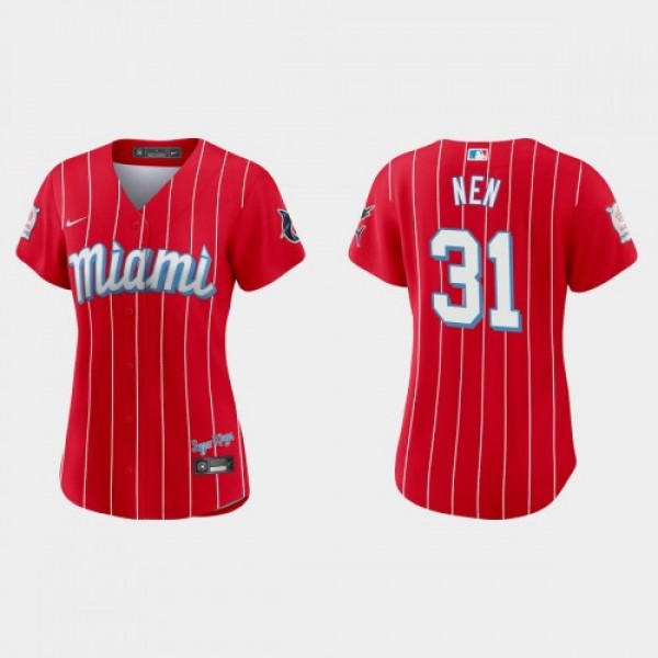 Miami Miami Marlins #31 Robb Nen Women's Nike...