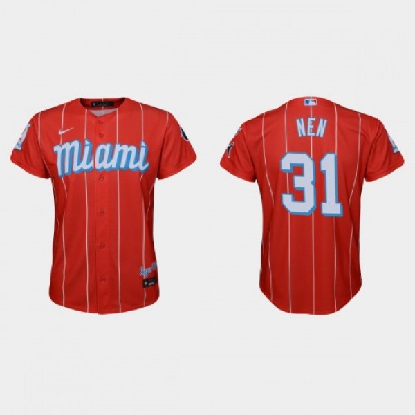 Miami Miami Marlins #31 Robb Nen Youth Nike 2021 C...