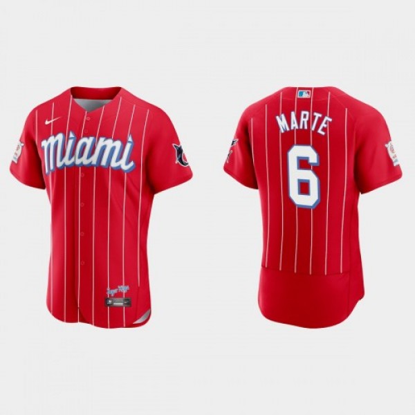 Miami Miami Marlins #6 Starling Marte Men's N...