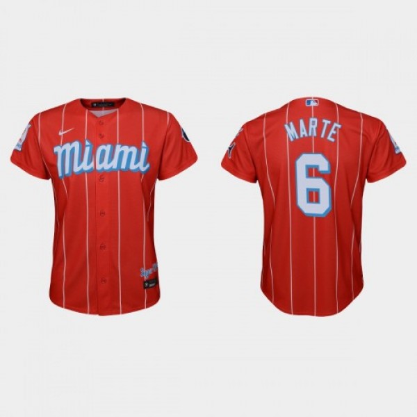 Miami Miami Marlins #6 Starling Marte Youth Nike 2...