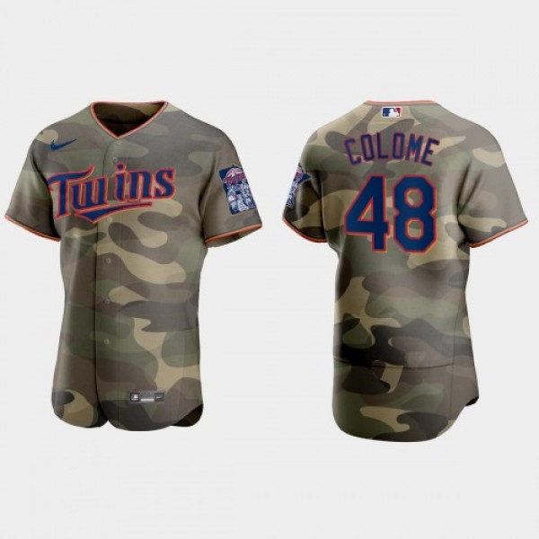 Minnesota Minnesota Twins #48 Alex Colome Men'...