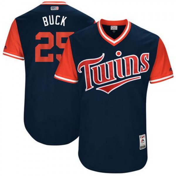 Minnesota Twins #25 Byron Buxton Navy "Buck&q...