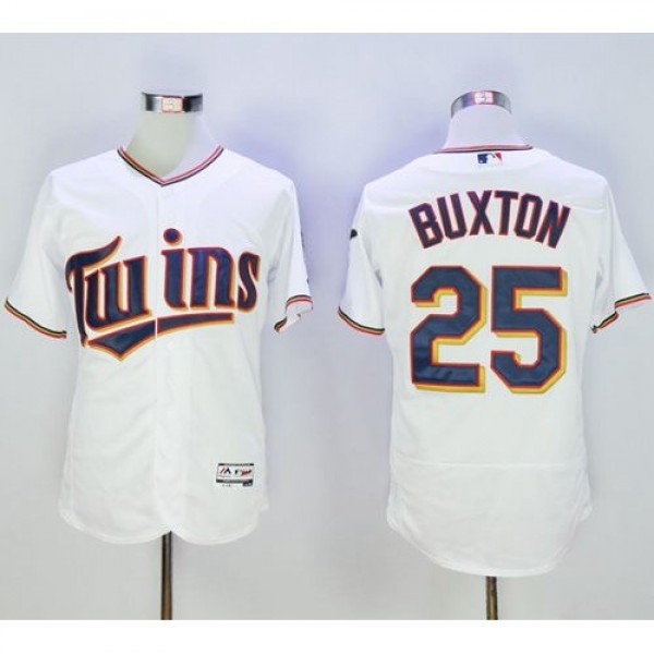 Minnesota Twins #25 Byron Buxton White Flexbase Au...