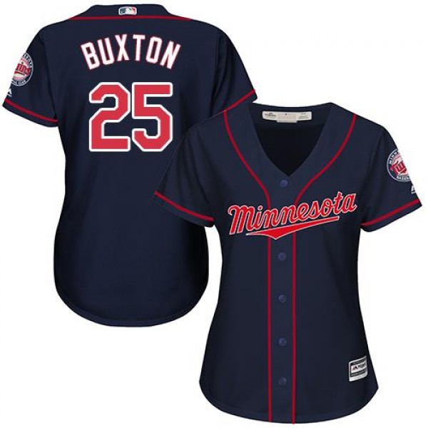 Minnesota Twins #25 Byron Buxton Navy Blue Alterna...