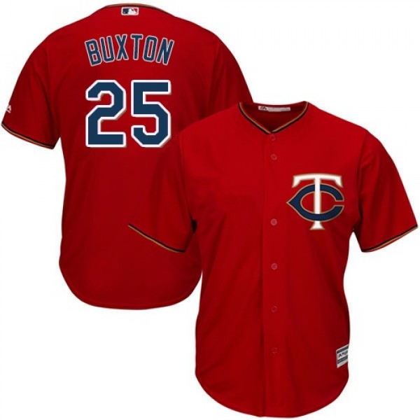 Minnesota Twins #25 Byron Buxton Red Cool Base Sti...