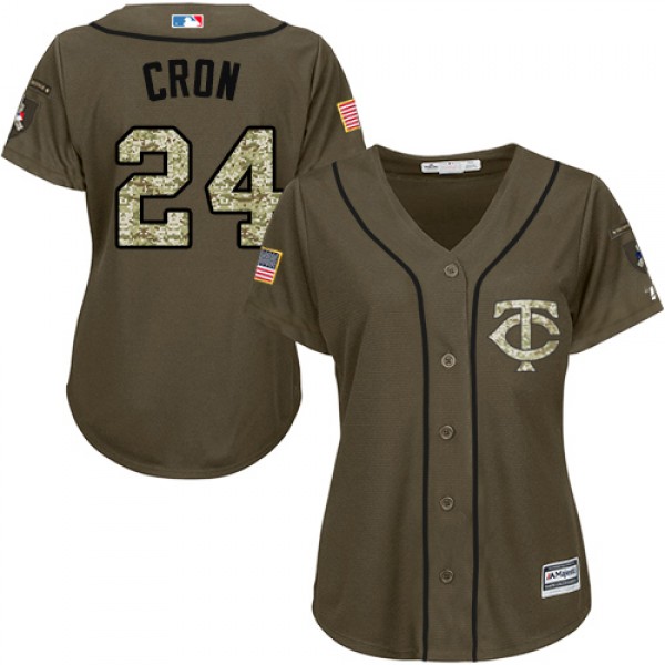 Minnesota Twins #24 C.J. Cron Green Salute to Serv...