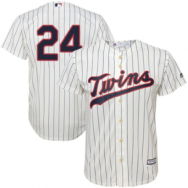 Minnesota Twins #24 C.J. Cron Cream Strip Cool Bas...