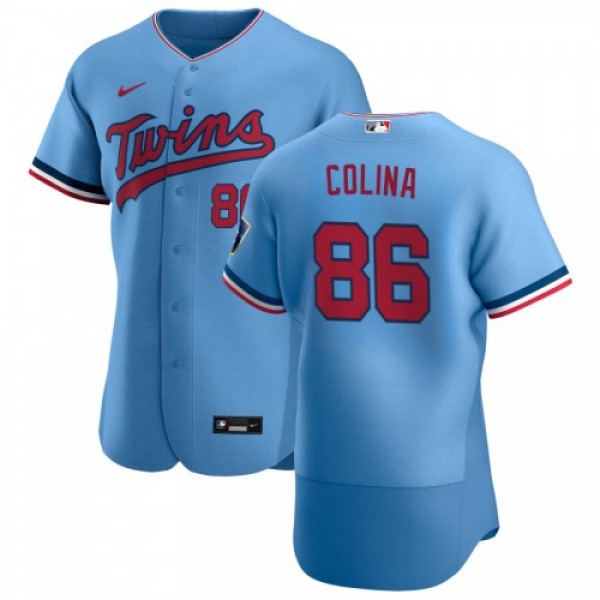 Minnesota Minnesota Twins #86 Edwar Colina Men...