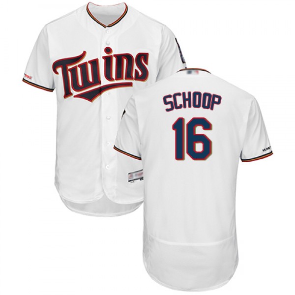 Minnesota Twins #16 Jonathan Schoop White Flexbase...