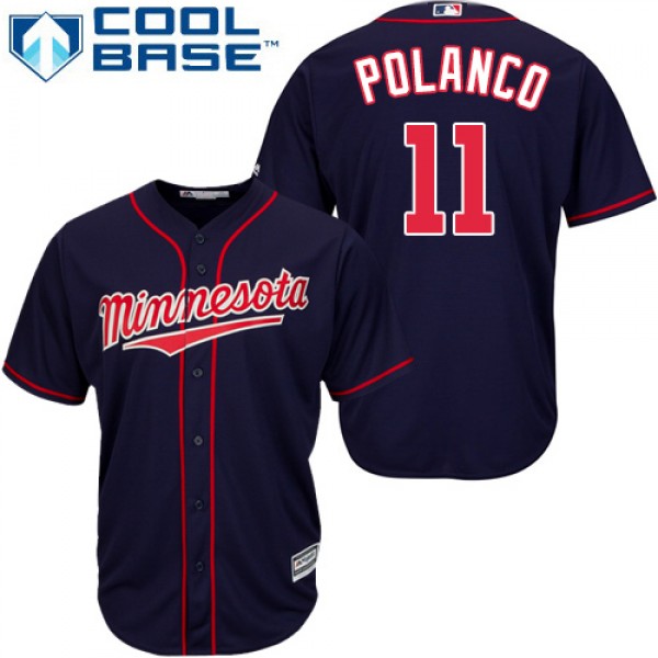 Minnesota Twins #11 Jorge Polanco Navy Blue Cool B...