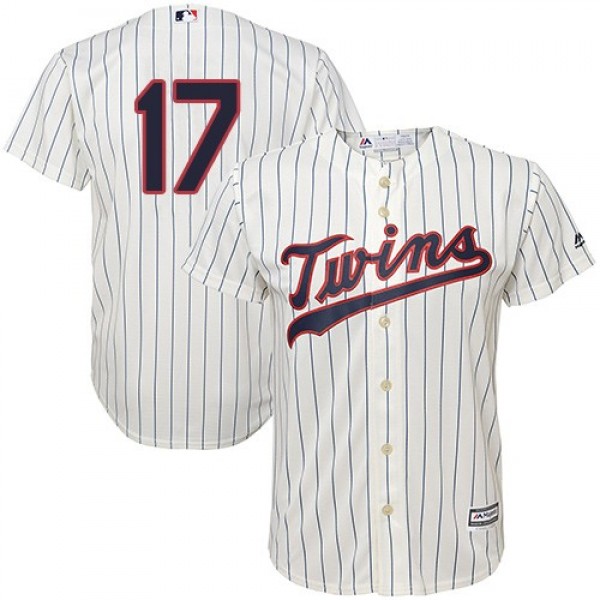 Minnesota Twins #17 Jose Berrios Cream Strip Cool ...