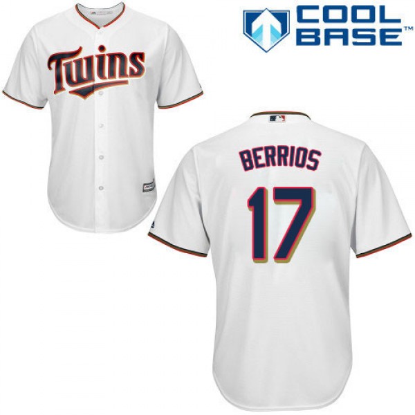 Minnesota Twins #17 Jose Berrios White Cool Base S...